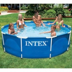 Сглобяем басейн INTEX Metal Frame с филтърна помпа, 305 х 76 см., 28202