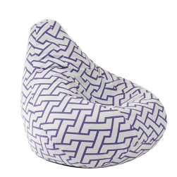 Пуф круша за деца 4-14 г., 160л., Nirvana Light, Zappity Purple, Перящ се к...