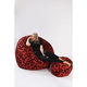 Комплект Pufrelax, Барбарон и табуретка за крака, 700л., King Size, Poppy, Перящ се калъф, Трансформира се в легло, Пълнеж с микс от мемори пяна и дунапрен, Гама Premium - 2t