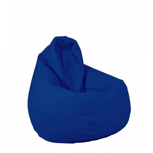 Пуф Pufrelax, круша, 200л., Nirvana Hobbit - Blue, Еко кожа, Пълнеж от Поли...