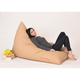 Пуф Pufrelax шезлонг, 300л. 130х100см., Kudos - Beige, PU кожа, Пълнеж от Полистиролни перли - 4t