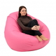 Пуф Pufrelax, круша, 500л., Nirvana Gigant - Pink, Еко кожа, Пълнеж от Полистиролни перли - 2t