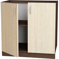 Кухненски шкаф, SANI, Модест долен Н-80/82 с две врати, Венге