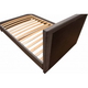 Тапицирано легло SANI с рамка за матрак 140x200 тъмно сиво - 2t