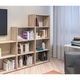 Офис етажерка Sani SB-2840, 70x29.5x118.4см, Дъб сонома - 4t