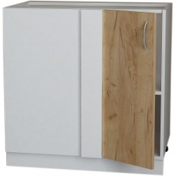 Кухненски шкаф, SANI, Модест долен НЩ-80/82/2 ъглов, Бял