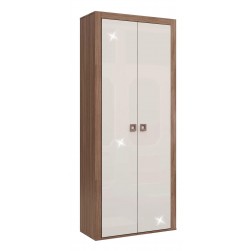 Гардероб 2DS Domino Havana L85, SANI, Дъб хавана и кашмир супер гланц