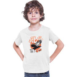 Детска тениска Japan Anime Manga Tralala Haikyu Karasuno High Logo, Бял, 3-...