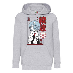 Детски суитшърт Tralala Neon Genesis Evangelion Rei Ayanami, Сив, 12-13 г. ...