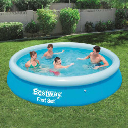 Кръгъл надуваем басейн, Bestway, Fast Set  366 x 76 см