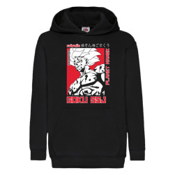 Детски суитчър Dragon Ball Z Tralala Goku SSJ 04, Черен, 9-11 г. (140-152)