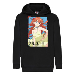 Детски Суитшърт Anime Manga Tralala Neon Genesis Evangelion Asuka Langley S...