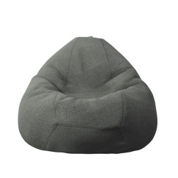 Пуф круша 320л., Nirvana Grande - Smoke Grey, Перящ се калъф, Пълнеж от Пол...