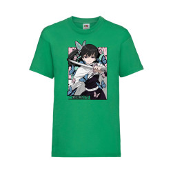 Детска Тениска Anime Manga Tralala Demon Slayer Kanao Tsuyuri 01, Зелен, 3-...