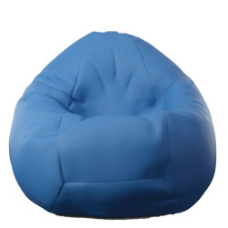 Пуф круша 520л., Nirvana Gigant - Blue, Еко кожа, Пълнеж от Полистиролни пе...