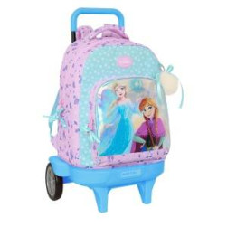 Училищна чанта с колелца Frozen Cool days Виолетов Небесно синьо 33 x 45 x ...