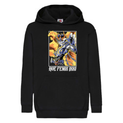 Детски суитчър Japan Anime Manga Tralala Saint Seiya Cisne Hyuga, Черен, 5-...