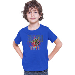 Детска тениска Japan Anime Manga Tralala Saint Seiya Logo, Син, 5-6 г. (116...