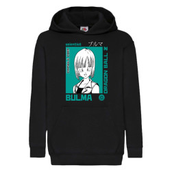 Детски суитчър Dragon Ball Z Tralala Bulma 01, Черен, 7-8 г. (128-140)