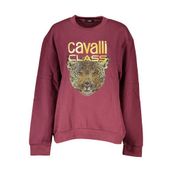 Дамски суитшърт без цип CAVALLI CLASS, Цвят Виола