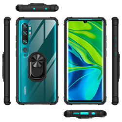 Гръб Military ring за Xiaomi Mi 10T Pro - Mi 10t - Черен