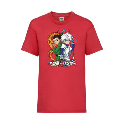 Детска Тениска Anime Manga Tralala Hunter x Hunter Gon Freecss, Червен, 5-6...