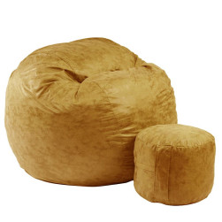 Комплект, Барбарон и табуретка за крака 700л., King Size, Amber, Перящ се к...