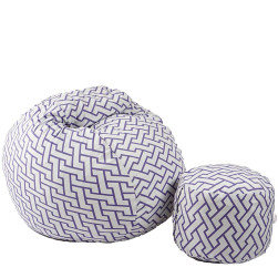 Комплект Барбарон с табуретка за крака 500л. Matusalem, Zappity Purple, Пер...