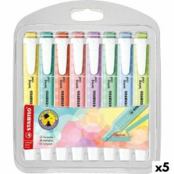 Комплект Флуоресцентни Маркери Stabilo Swing Cool Pastel Многоцветен (5 бро...