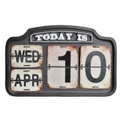 Календар DKD Home Decor Метал (42 x 3 x 27 cm)