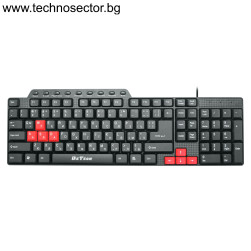 Мултимедийна клавиатура DeTech DE6085, USB, Кирилизирана, Черен - Техносект...