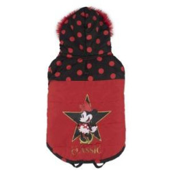 Палто за Куче Minnie Mouse, Червен, Черен,  S'