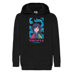 Детски суитчър Japan Anime Manga Tralala Demon Slayer Daki & Gyutaro, Черен...