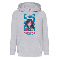 Детски суитчър Japan Anime Manga Tralala Demon Slayer Obanai Iguro, Черен, ...
