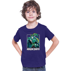 Детска тениска Japan Anime Manga Tralala Saint Seiya Dragon Shiryu, Тъмноси...