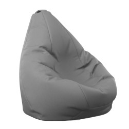 Пуф круша за деца 4-14 г., 160л., Nirvana Light - Dark Grey, PU кожа, Пълне...