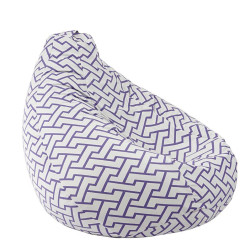 Пуф круша 320л., Nirvana Grande, Zappity Purple, Перящ се калъф, Пълнеж от ...