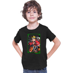 Детска тениска Japan Anime Manga Tralala Naruto Sage Frog, Черен, 12-13 г. ...