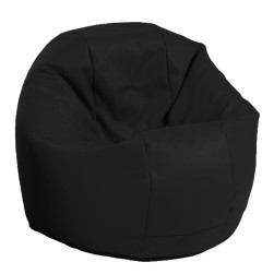 Пуф за деца, 210л., Relaxo - Panama Black, Водоустойчив, Перящ се калъф, Пъ...