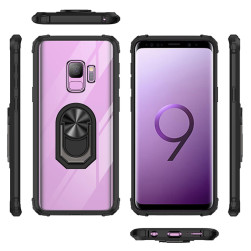 Гръб Military ring за Samsung Galaxy S9 plus - Черен