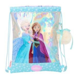 Раница с връвка Frozen Cool days Виолетов Небесно синьо 26 x 34 x 1 cm