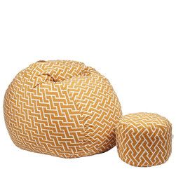 Комплект, Барбарон с табуретка за крака 700л., King Size, Zippity Orange, П...