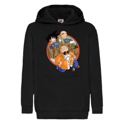 Детски суитчър Dragon Ball Z Tralala Master Roshi Goku Krillin, Черен, 7-8 ...