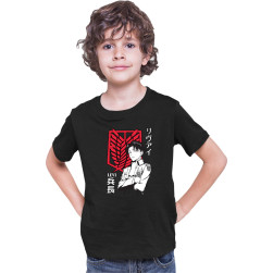 Детска тениска Japan Anime Manga Tralala Attack on Titan Levi Ackerman 06, ...