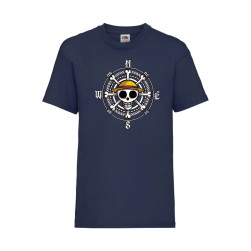 Детска Тениска Anime Manga Tralala One Piece 10, Тъмносин, 9-11 г. (140-152...