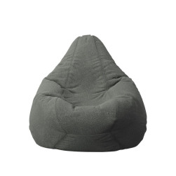 Пуф круша, 220л., Nirvana Hobbit - Smoke Grey, Перящ се калъф, Пълнеж от по...