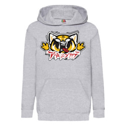 Детски суитшърт Tralala Aggretsuko 02, Сив, 7-8 г. (128-140)