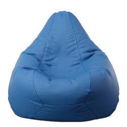 Пуф круша, 220л., Nirvana Hobbit - Blue, Еко кожа, Пълнеж от Полистиролни п...