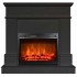 Eлектрическа камина MASOMI, Arlington 23 & Loran-23", 1600W, Бяло дърво matov-grafit