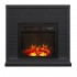Eлектрическа камина MASOMI, Bremen 17 & Dion-17", 1200W, Тъмен орех matov-grafit